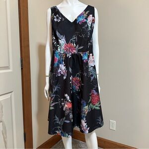 City Chic Floral Print Dress M - 18W
